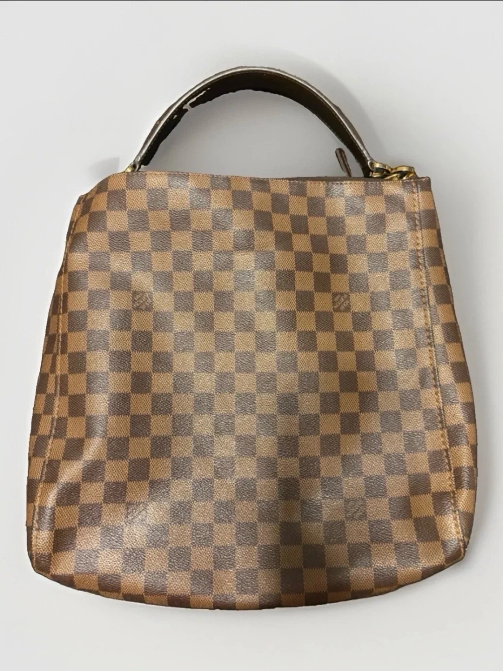 Louis Vuitton Brown Checkered Shoulder Bag